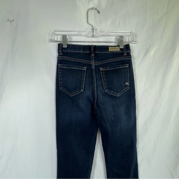 Jordache Girls High Rise Slim Skinny Snap Closure Dark Wash Jeans - Picture 4 of 8